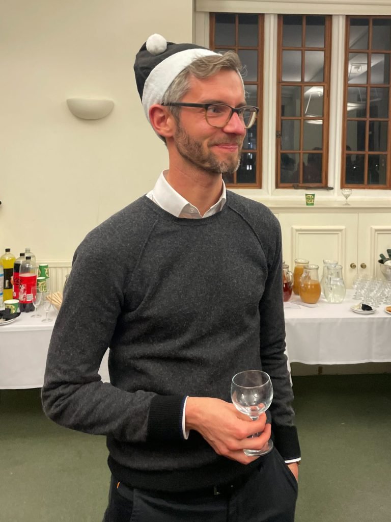 Simon at a gathering in Cambridge
